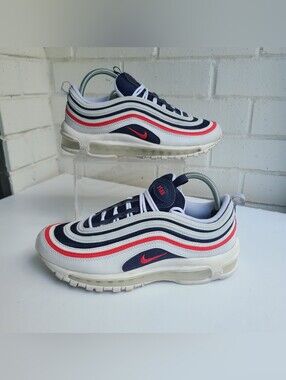 Nike Air Max 97 White Red Penn USA edition women size 9.5